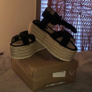 Nasty Gal platform sandals